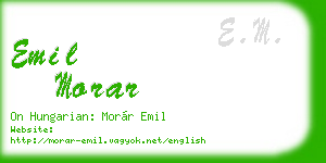 emil morar business card