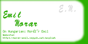 emil morar business card
